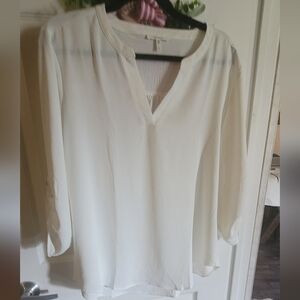 Maurices size large blouse half sleeve button